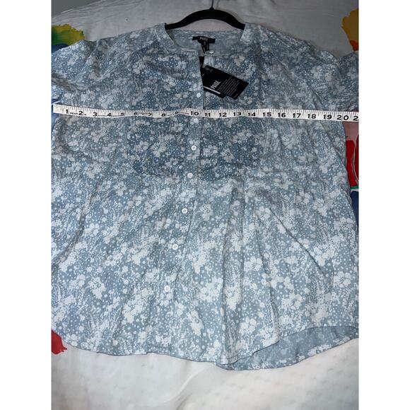 PAIGE Blue Floral Long Sleeve Blouse NWT Size S - Picture 5 of 6